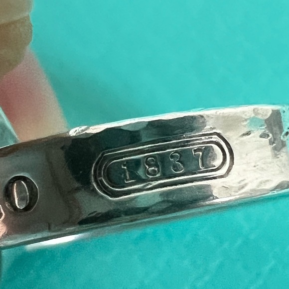 🔴Authentic TIFFANY & CO 1837 VintageSterling Silver Interlocking Circles Ring🔴 - Picture 10 of 11